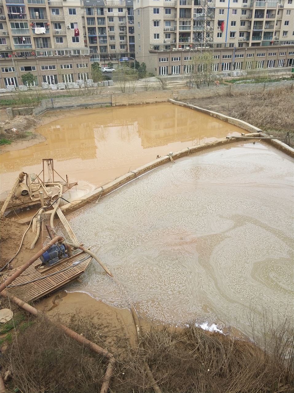 呼兰沉淀池淤泥清理-厂区废水池淤泥清淤